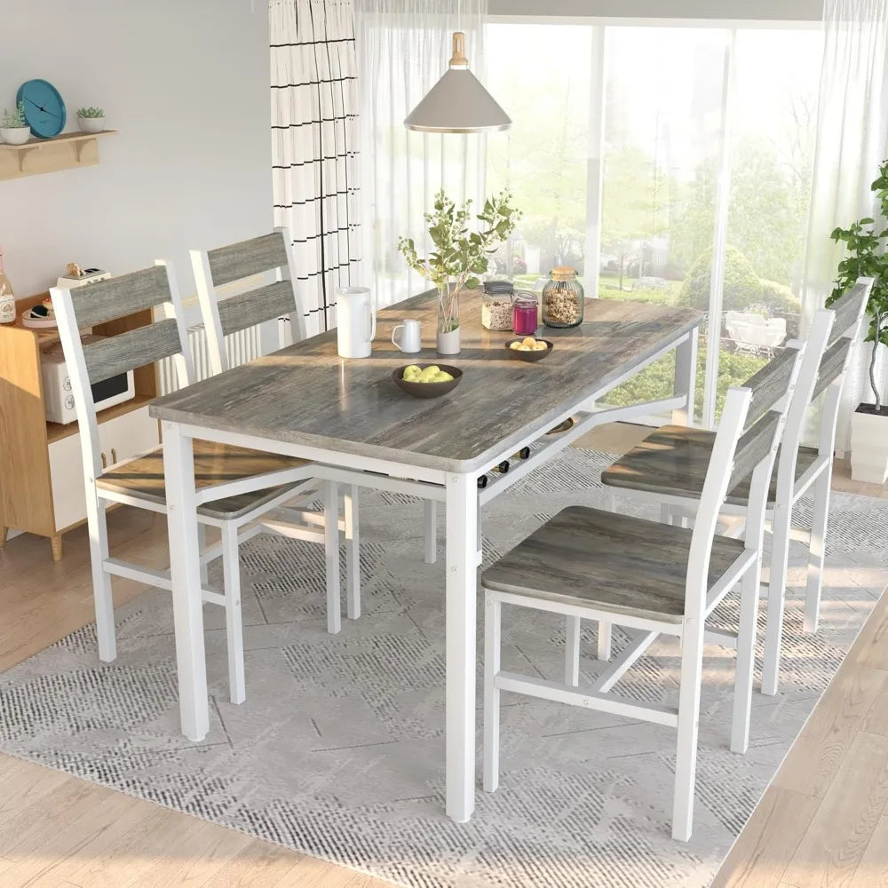 4-person Wood  Dining Table Set