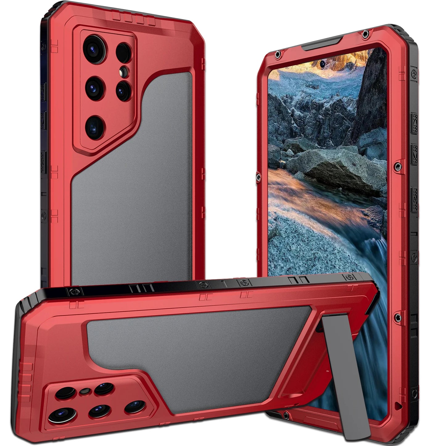 Samsung S24 S23 Ultra Waterproof Metal Phone Case