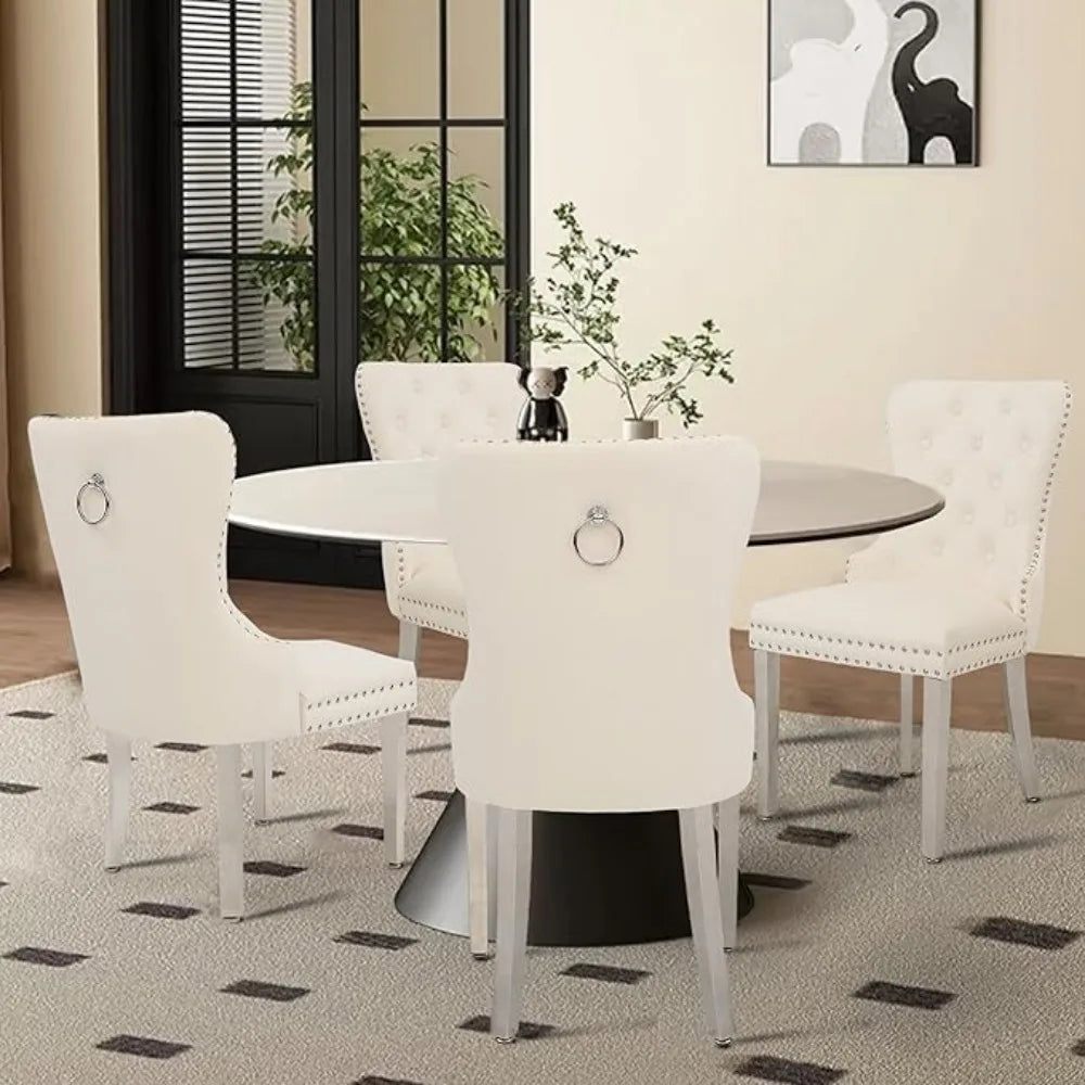 Velvet Dining Chairs Set of 4