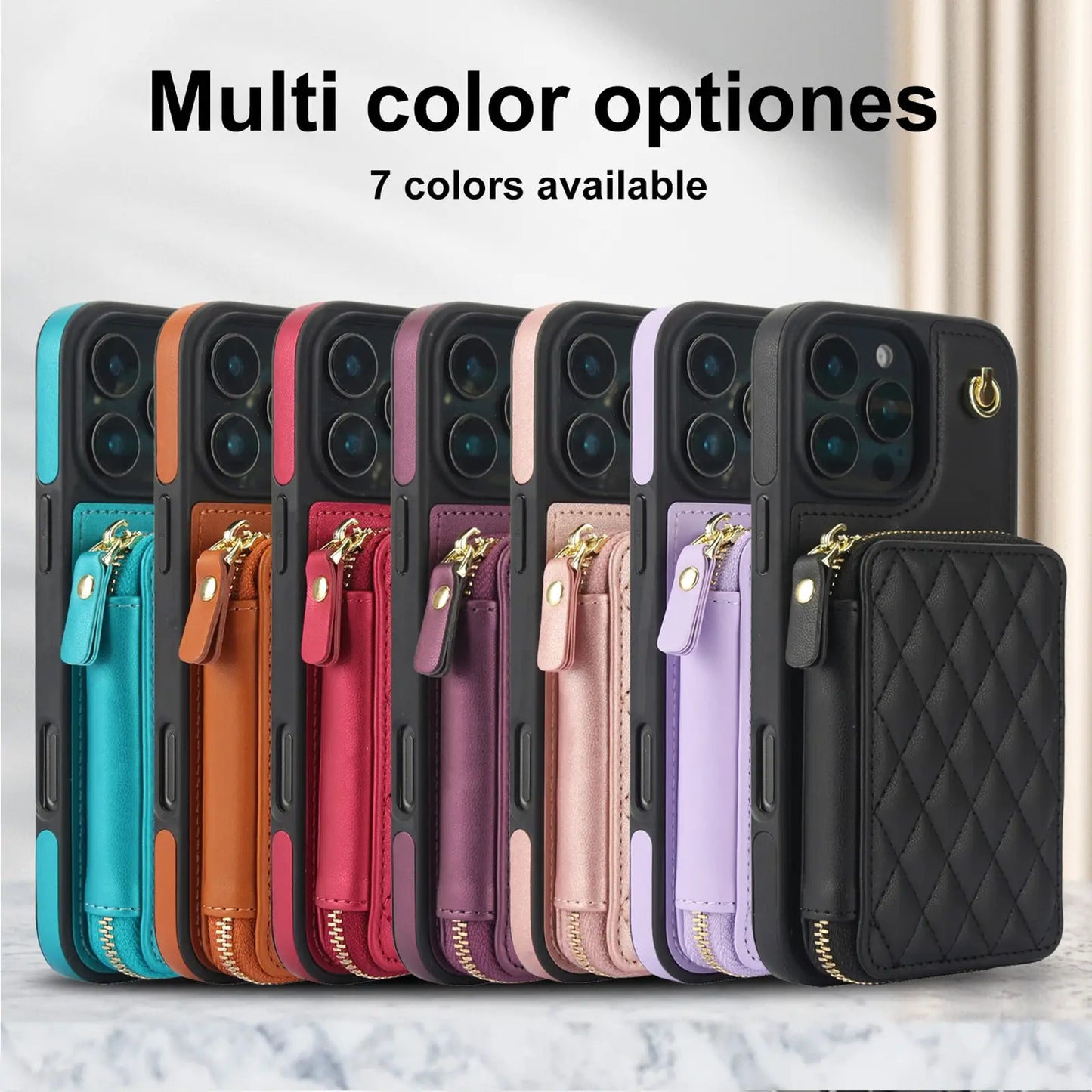Crossbody Wallet Case For iPhone