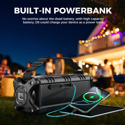 W-KING Bluetooth Speaker, 90W Peak Waterproof
