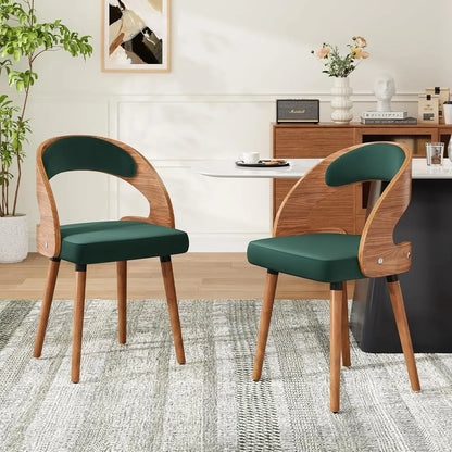 Modern Wood Dining Chairs Set of 4