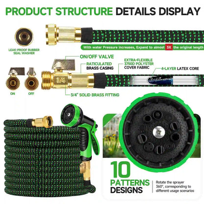 25/50/75/100/150ft Expandable Water Hose