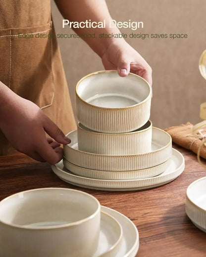 Star Plates and Bowls Set For 6