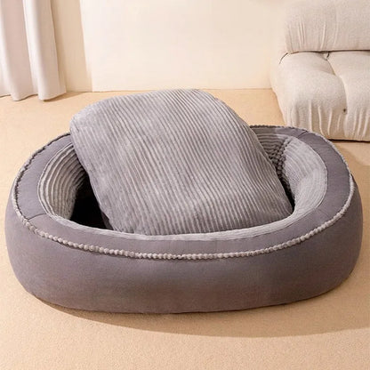 Pet Bed Comfortable Donut Round