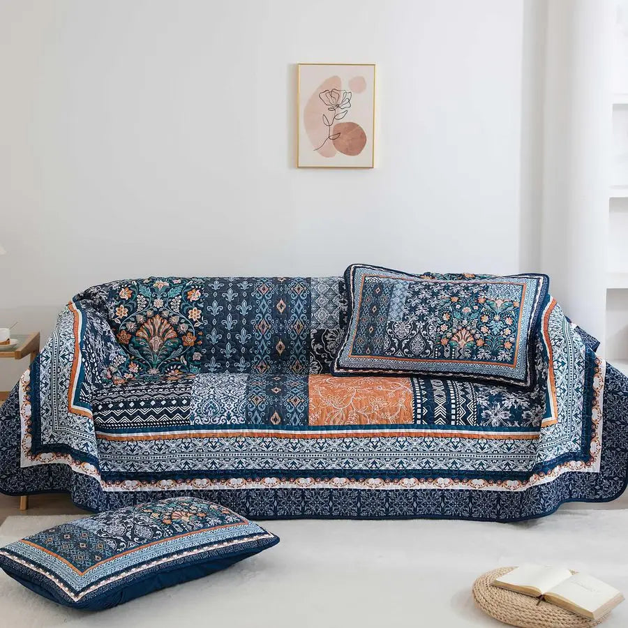 Navy Blue Quilt Set