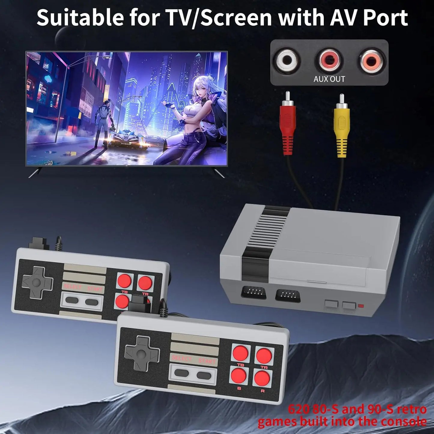 Retro Game Console Classic Video Game System