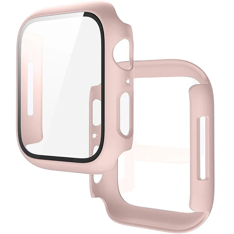 Tempered Glass+Cover For Apple Watch