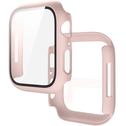 Tempered Glass+Cover For Apple Watch