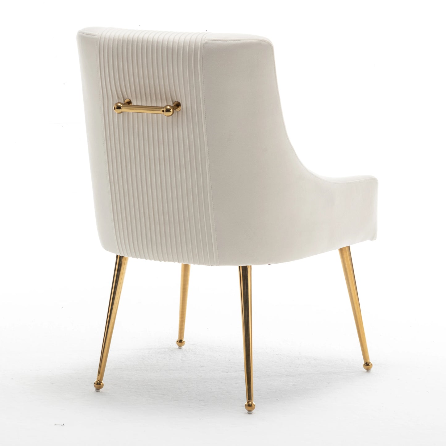 Modern Pleated Velvet Dining Chair Set Of 2