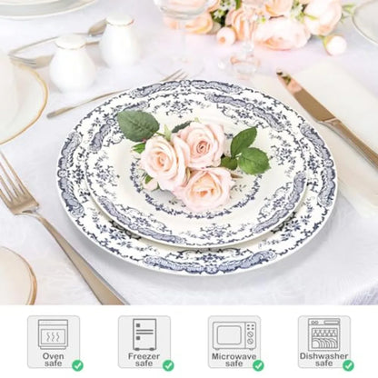 Dinner Plates Ceramic Set of 6 Kitchen Plates
