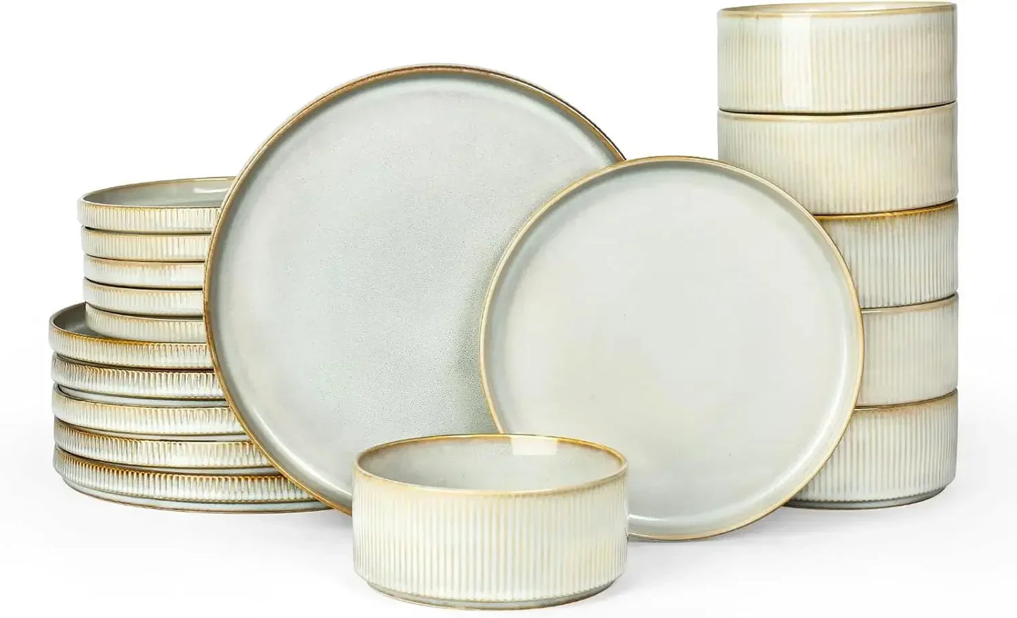 Star Plates and Bowls Set For 6