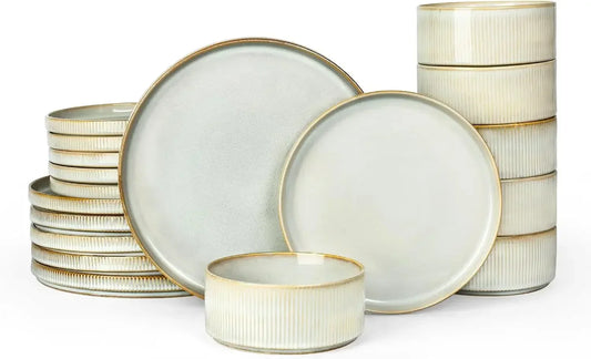 Star Plates and Bowls Set For 6