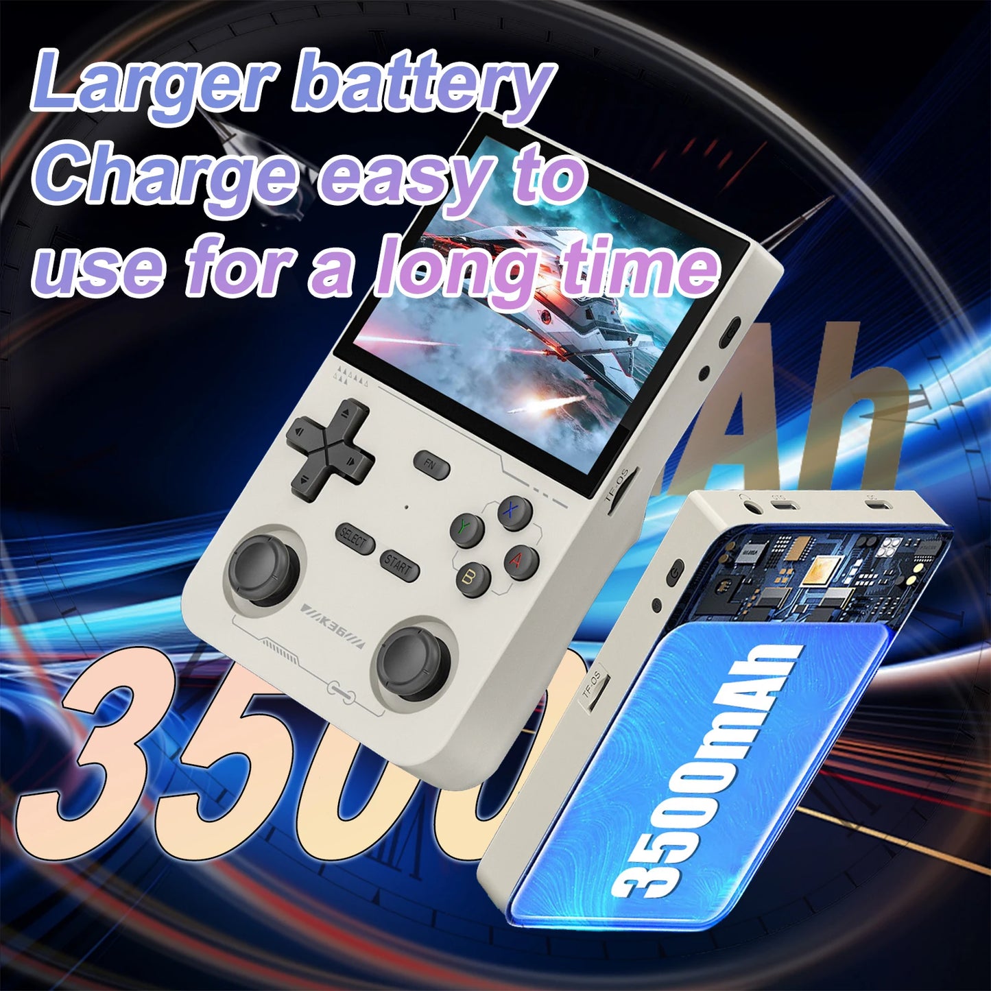 Handheld Game Console 3.5Inch IPS 640x480 Screen