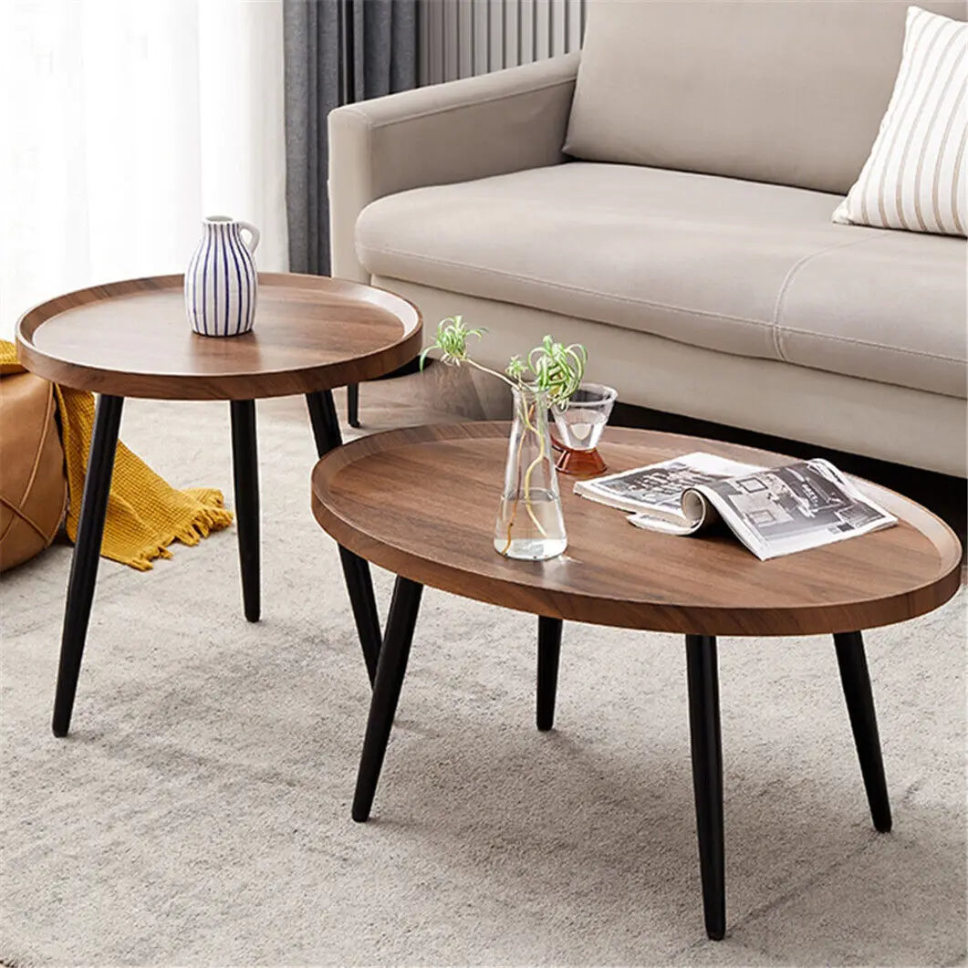 Round Coffee Table Set of 2