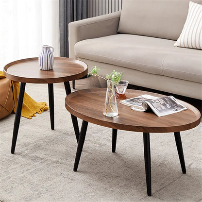 Round Coffee Table Set of 2