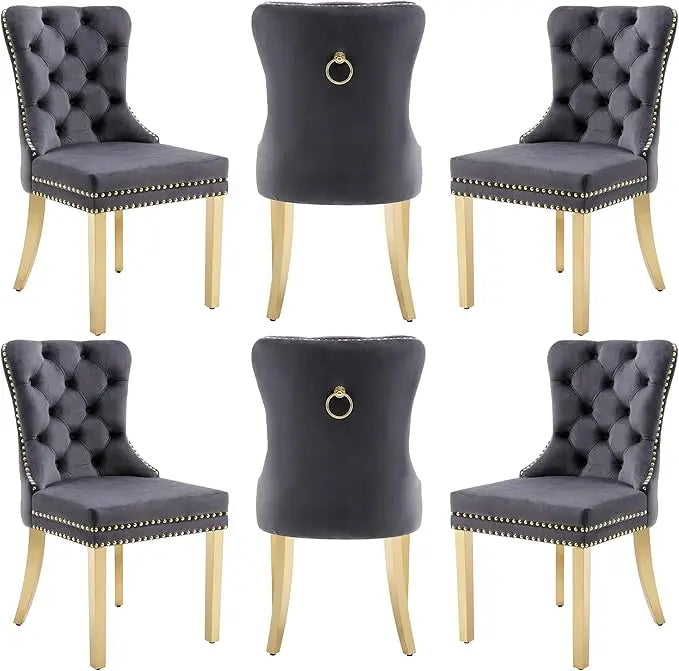 Velvet Dining Chairs Set Of 6