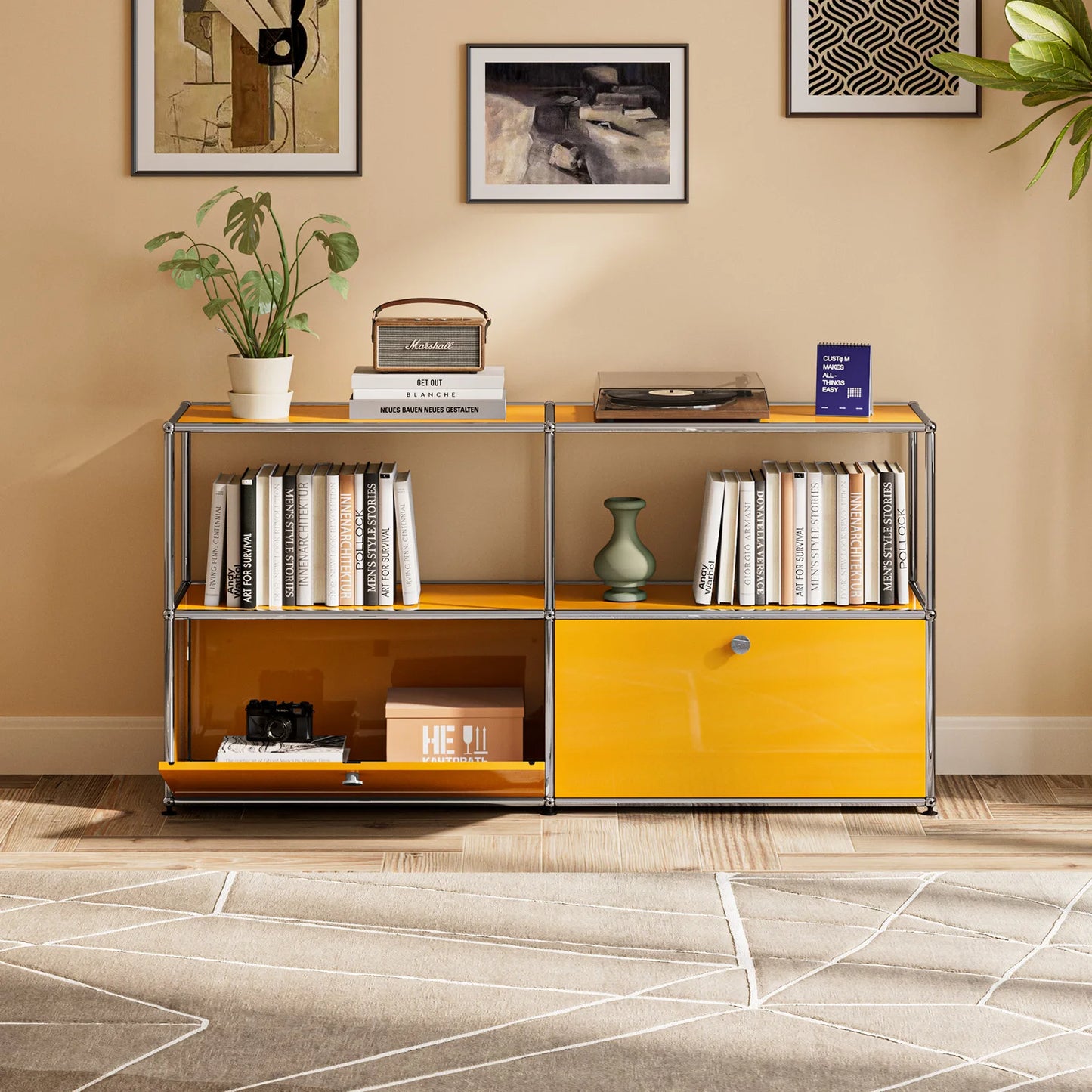 Modern Modular Metal Storage Cabinet