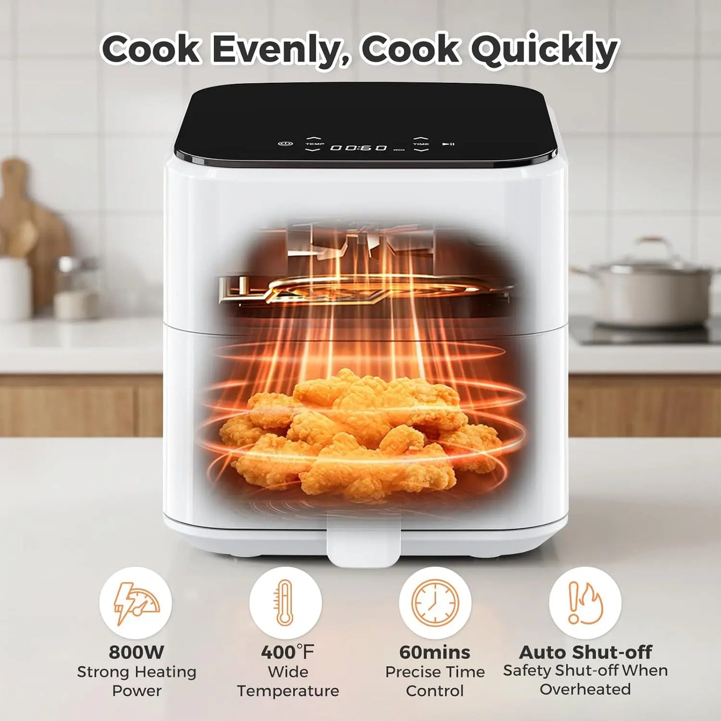3QT Air Fryer, Small Air Fryer