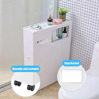 Toilet Slim Bathroom Storage Cabinet