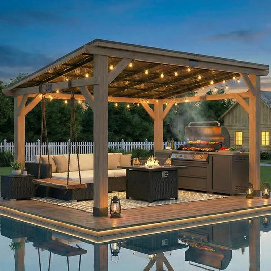 10' x 12' Cedar Patio Pavilion