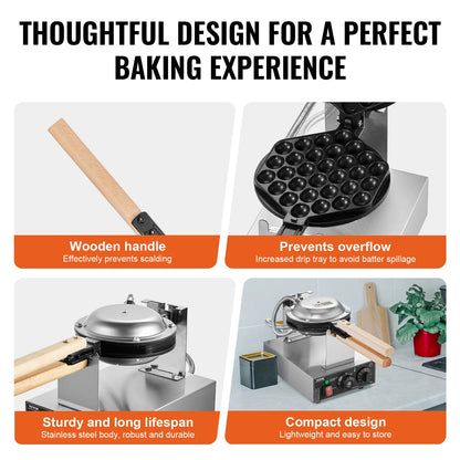 Commercial Egg Bubble Waffle Maker