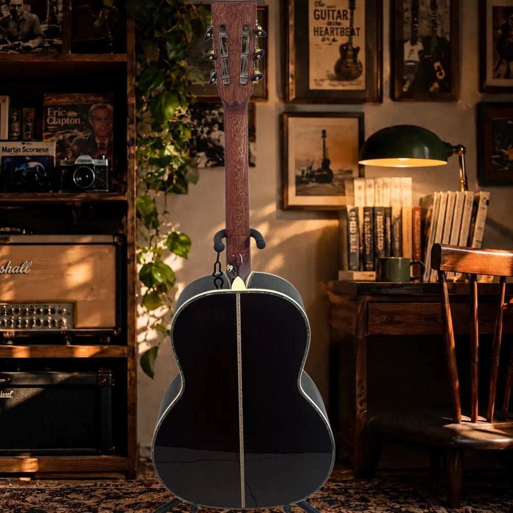 38-inch 00042 Acoustic Guitar Solid Spruce Top with Bone Nut Sunburst Color