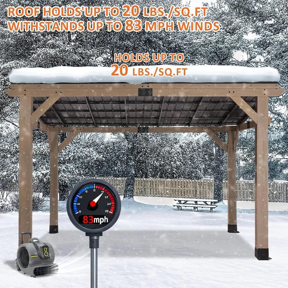 10' x 12' Cedar Patio Pavilion