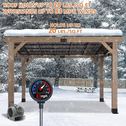 10' x 12' Cedar Patio Pavilion