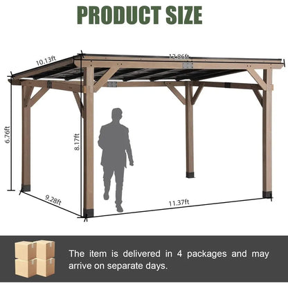 10' x 12' Cedar Patio Pavilion