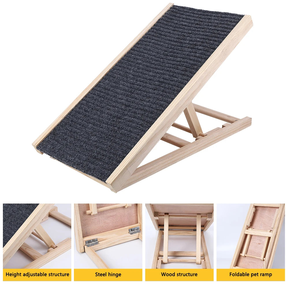 Wooden Ramp with Adjustable Height
