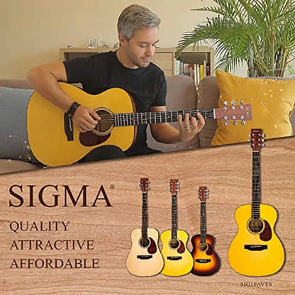 Sigma Acoustic Guitar Solid Spruce Top with Mahogany Back
