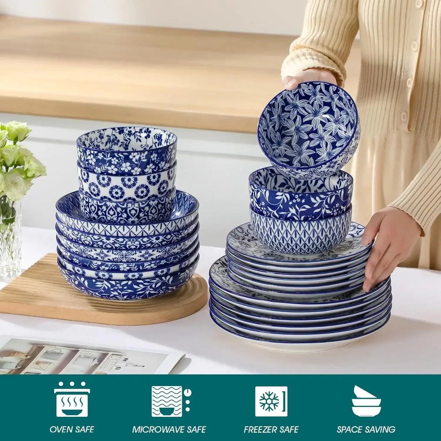 24 Pieces Dinnerware Set