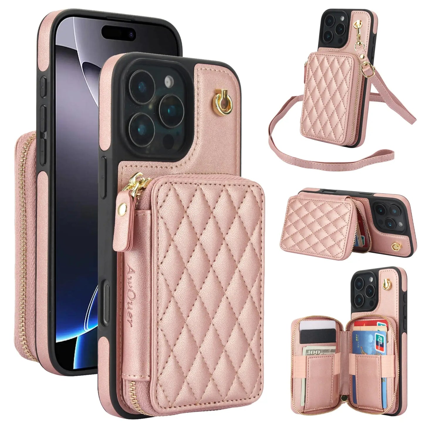Crossbody Wallet Case For iPhone