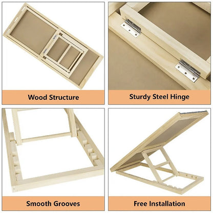Height-Adjustable Wooden Pet Ramp
