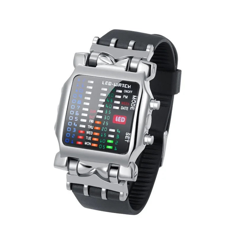 LED Watch Men Fashion Creative Electronic Watch