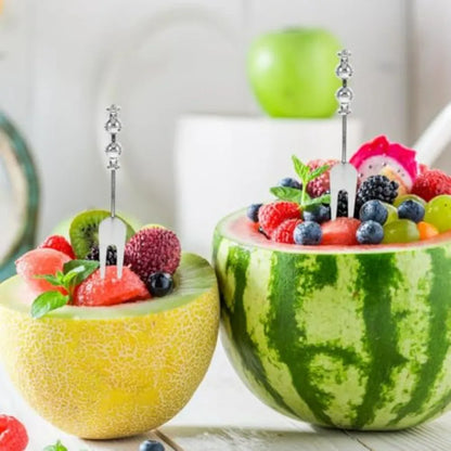 Beaded Fruit Fork 6.02 Inch Stainless Steel