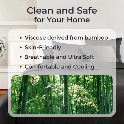 4pcs/6pcs Bamboo Cooling Queen Size Sheet Set