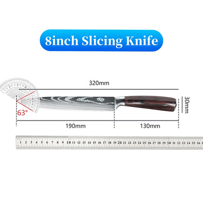 Japanese Knife German Stainless Steel 8 Inch