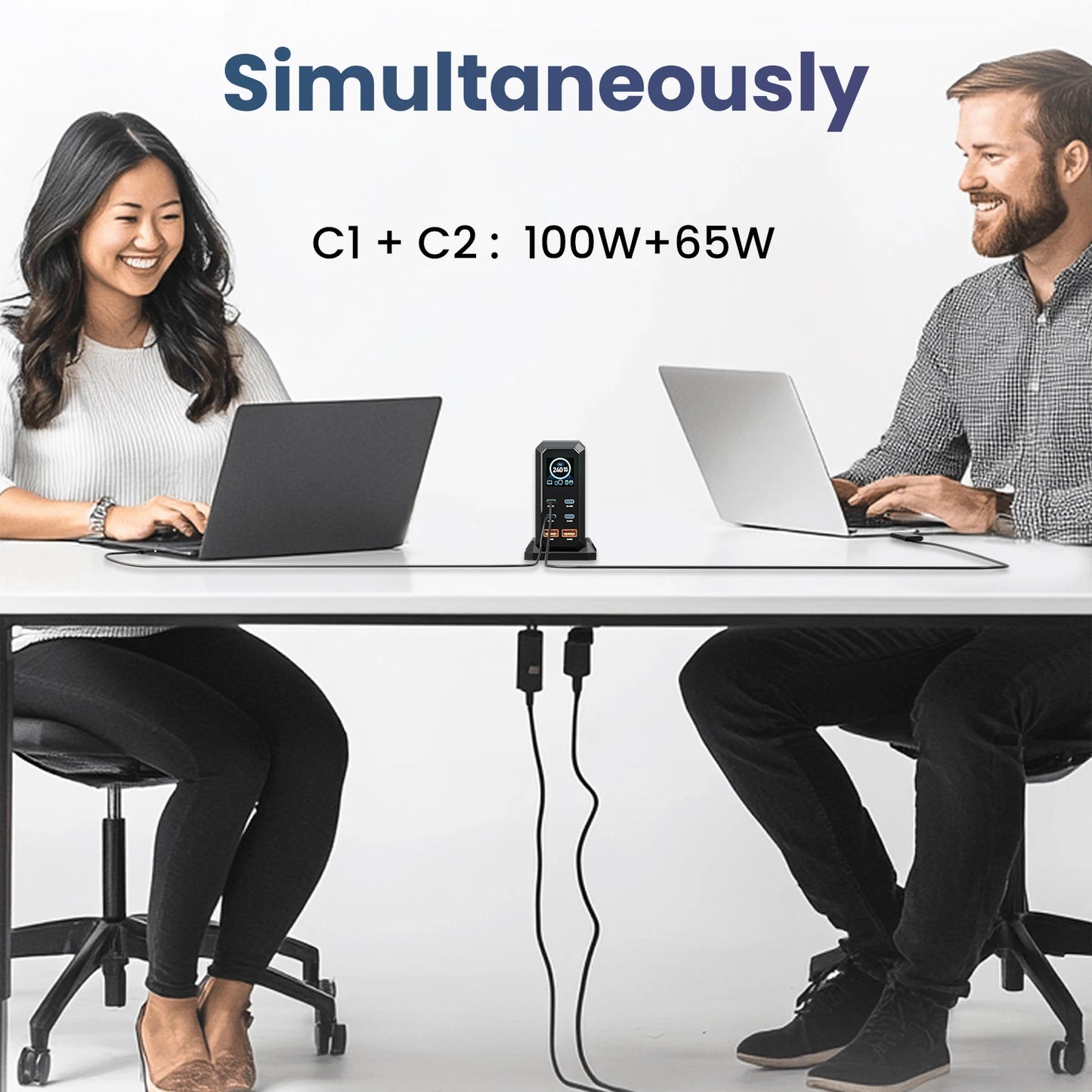 ASOMETECH 240W GaN Fast Charging Station