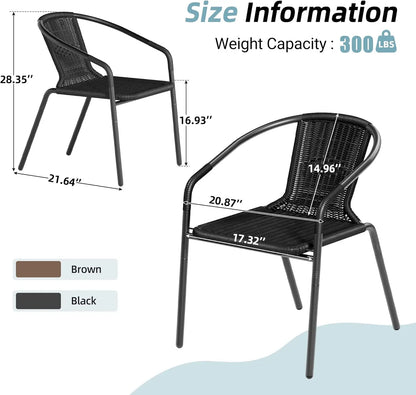 Outdoor Dining Chairs Set of 4