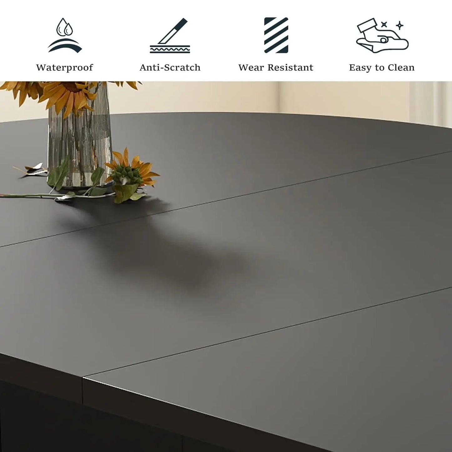 Extendable Dining Table 41-78in