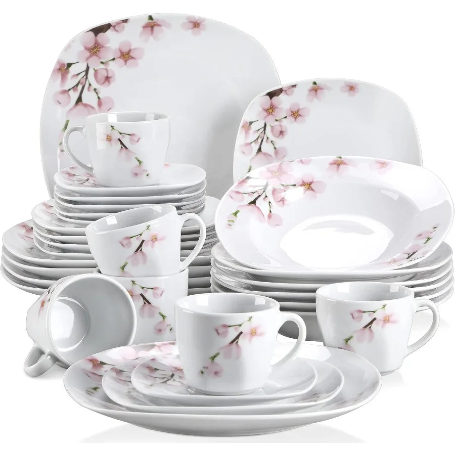 Annie Porcelain Dinnerware for 6