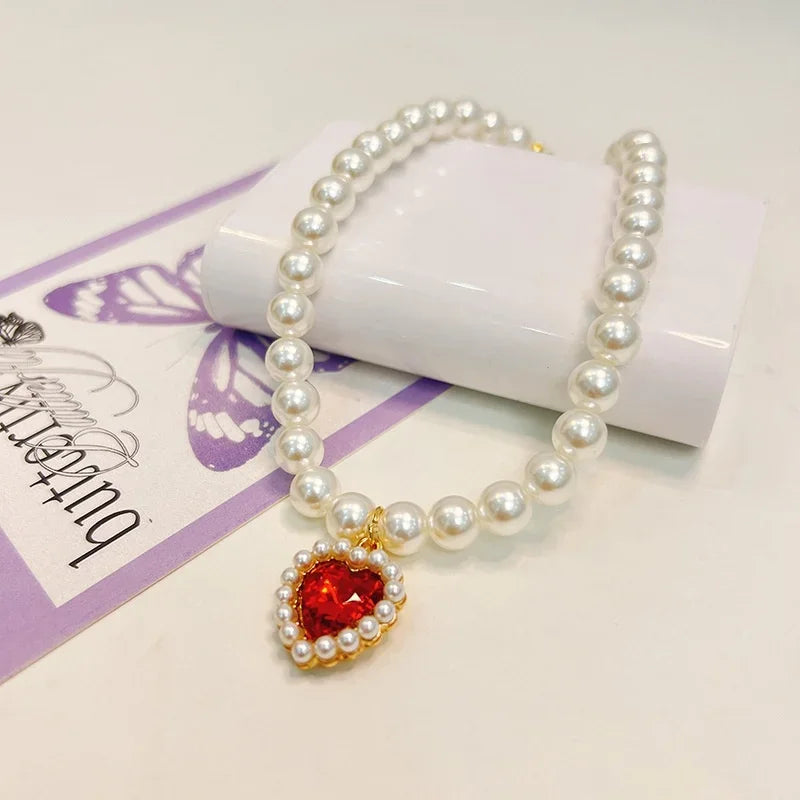 Hot Sale Princess Pearl Pet Collar