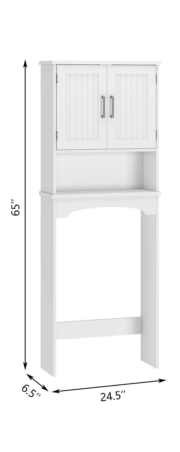 Over The Toilet Storage Cabinet with Double Doors