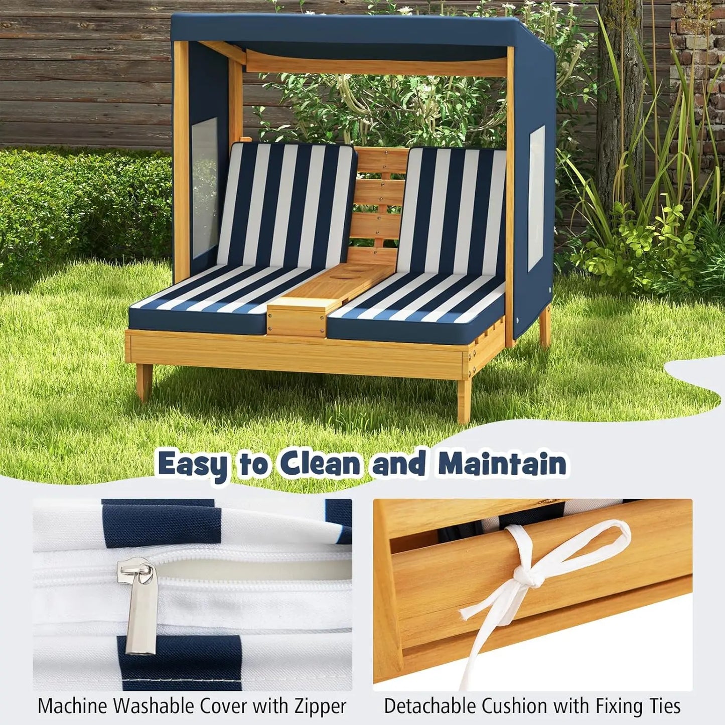 Kids Double Chaise Lounge