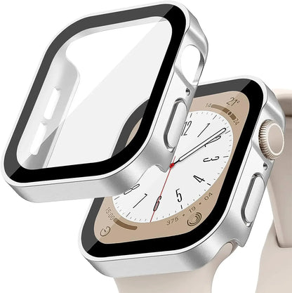 Tempered Glass+Cover For Apple Watch
