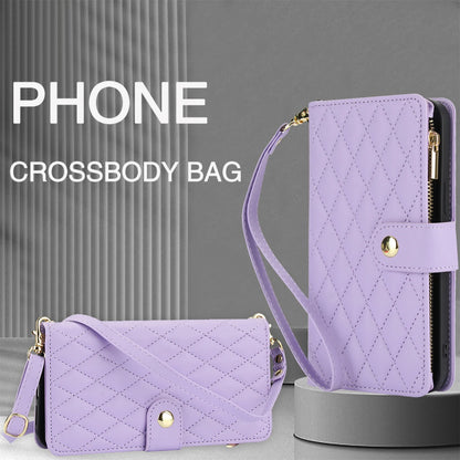 Crossbody PU Leather Wallet Flip Case For iPhone