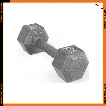 Barbell 12lb Cast Iron Hex Dumbbell