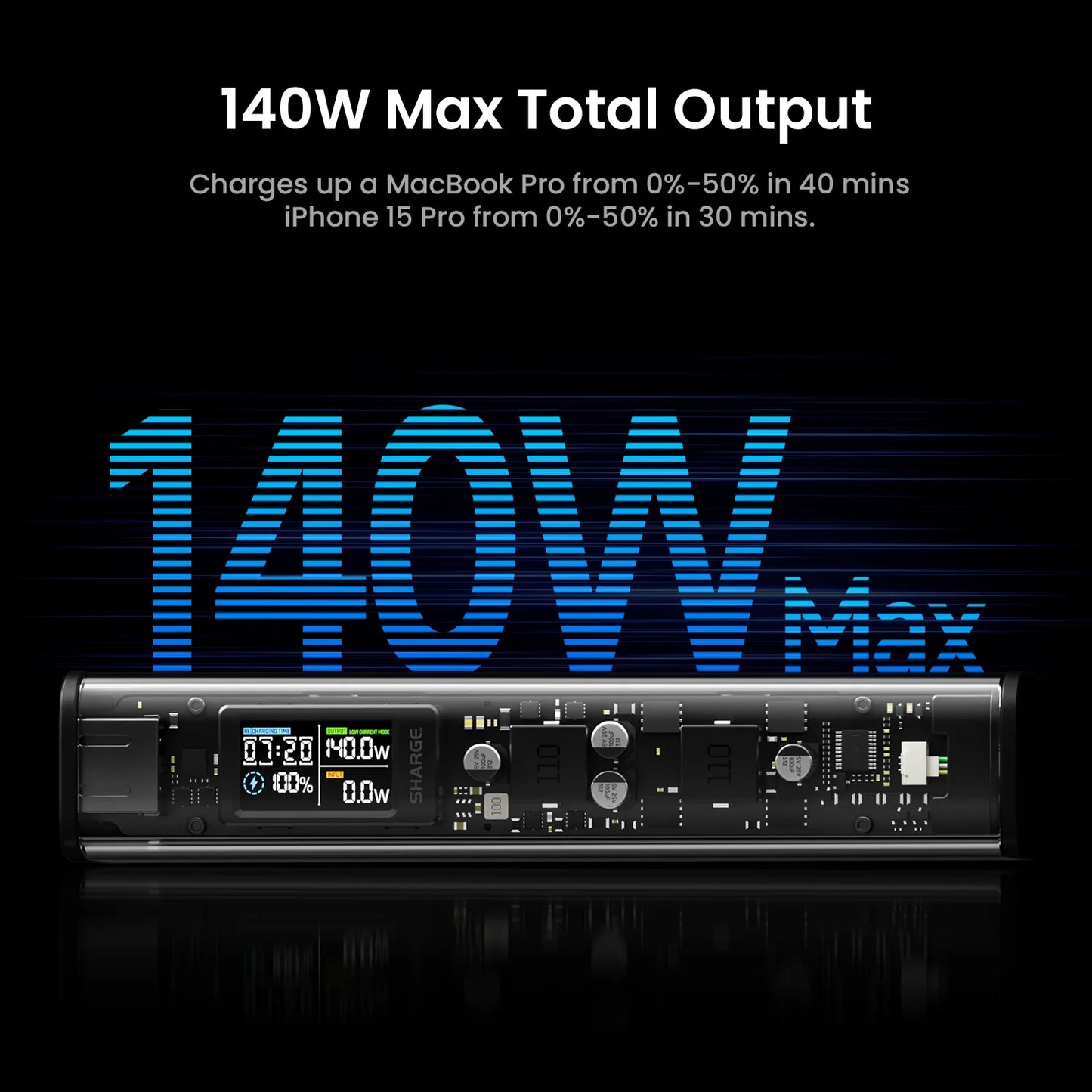 SHARGEEK 140 Power Bank 140W Output